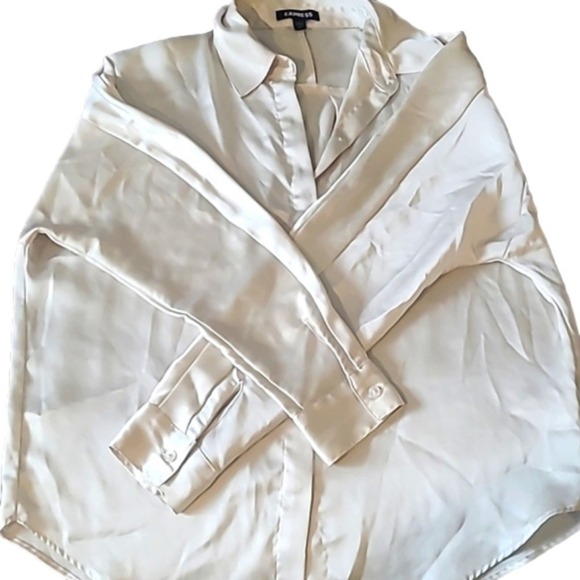 Express cream‎ button down shirt - Picture 1 of 4